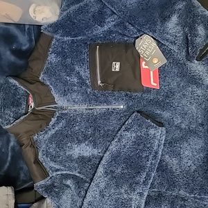 KIMES RANCH New w/tags 3/5 Zip Sherpa Pullover Size Small